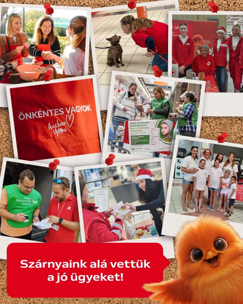 A törökbálinti Auchan ismét a környéken élőket támogatta